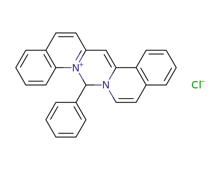 8H-Isoquino[2',1':3,4]pyrimido[1,6-a]quinolin- 7-ium,8-phenyl-,chloride 