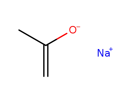 Molecular Structure of 32449-00-6 (1-Propen-2-ol, sodium salt)