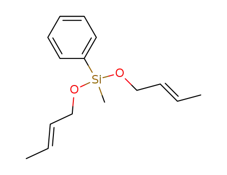 Molecular Structure of 141412-50-2 (bis(2-butenoxy)methylphenylsilane)