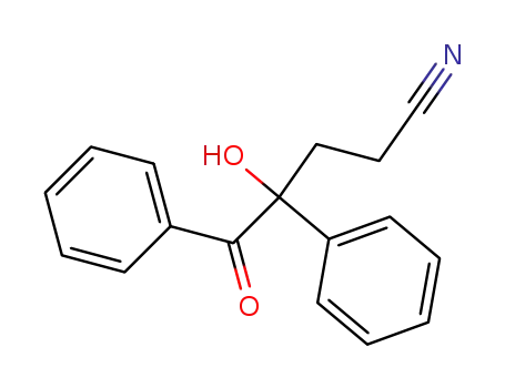 Molecular Structure of 174869-02-4 (α-(2-cyanoethyl)benzoin)