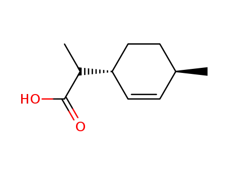 Molecular Structure of 416864-77-2 (2-((1R,4R)-4-Methyl-cyclohex-2-enyl)-propionic acid)