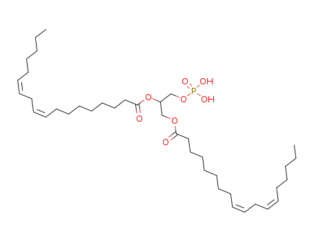 13397-95-0,1-[(phosphonooxy)methyl]ethane-1,2-diyl bis[(9Z,12Z)-octadeca-9,12-dienoate],9,12-Octadecadienoicacid (9Z,12Z)-, 1-[(phosphonooxy)methyl]-1,2-ethanediyl ester (9CI);9,12-Octadecadienoic acid (Z,Z)-, 1-[(phosphonooxy)methyl]-1,2-ethanediylester; Linolein, 1,2-di-, dihydrogen phosphate (7CI,8CI)