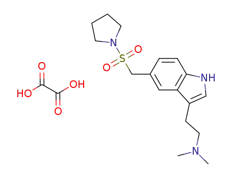 Molecular Structure of 922735-94-2 (N,N-dimethyl-2-[5-(pyrrolidin-1-ylsulfonyl-methyl)-1H-indol-3-yl]-ethanaminium semioxalate)