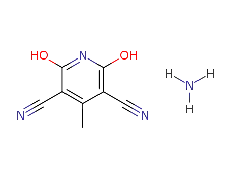 Molecular Structure of 18519-97-6 (2,6-dihydroxy-4-methyl-pyridine-3,5-dicarbonitril; ammonium salt)