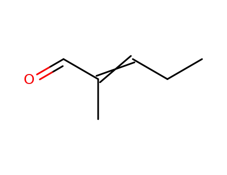 Molecular Structure of 14250-96-5 (2-METHYL-2-PENTENAL)