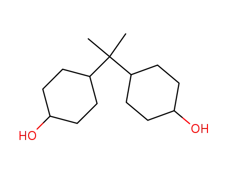 Molecular Structure of 80-04-6 (Cyclohexanol,4,4'-(1-methylethylidene)bis-)