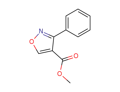 Molecular Structure of 50899-16-6 (4-Isoxazolecarboxylicacid,3-phenyl-,methylester(9CI))
