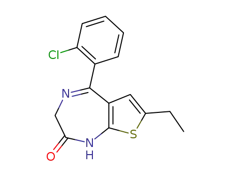 5-(2-Chlorophenyl)-7-ethyl-1,3-dihydro-2H-thieno[2,3-e]-1,4-diazepin-2-one