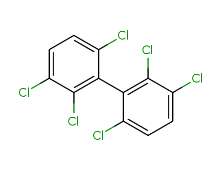 Molecular Structure of 38411-22-2 (2,2',3,3',6,6'-Hexachlorobiphenyl)