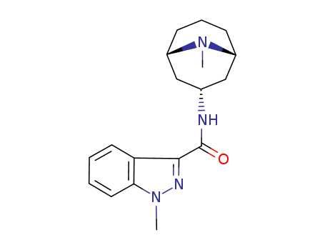 109889-09-0,Granisetron,1H-Indazole-3-carboxamide,1-methyl-N-(9-methyl-9-azabicyclo[3.3.1]non-3-yl)-, endo-;BRL 43694;BRL43964;Kevatril;1-Methyl-N-(9-methyl-endo-9-azabicyclo(3.3.1)non-3-yl)-1H-indazole-3-carboxamide;