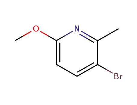 Molecular Structure of 126717-59-7 (5-Bromo-2-methoxy-6-picoline)