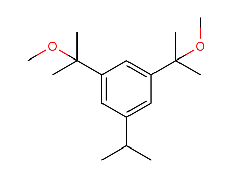 Molecular Structure of 1384259-34-0 (1,3-di(2-methoxy-2-propyl)-5-isopropyl benzene)