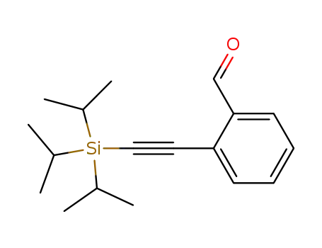 Molecular Structure of 396717-20-7 (Benzaldehyde, 2-[[tris(1-methylethyl)silyl]ethynyl]-)