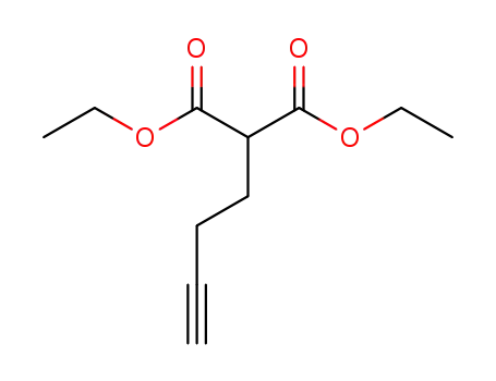 Molecular Structure of 117500-15-9 (Diethyl 2-(but-3-ynyl)Malonate)