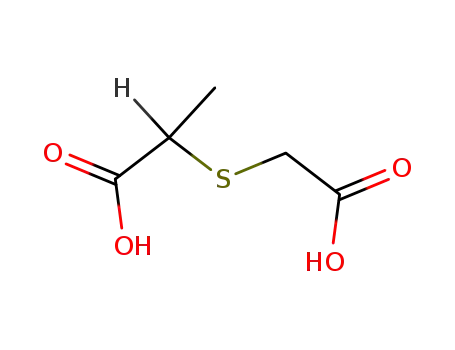 Molecular Structure of 14618-66-7 (Propanoic acid, 2-[(carboxymethyl)thio]-)