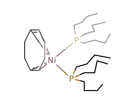 Molecular Structure of 51266-28-5 ((Bu<sub>3</sub>P)2Ni(cyclo-octa-1,5-diene))