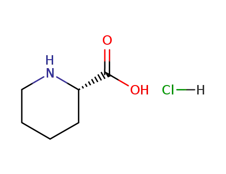 Molecular Structure of 2133-33-7 (L-Pipecolic acid hydrochloride)