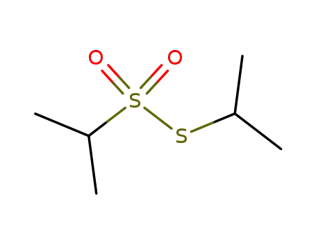 Molecular Structure of 10027-69-7 (2-Propanesulfonothioic acid, S-(1-methylethyl) ester)