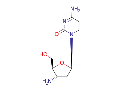 Molecular Structure of 84472-90-2 (3'-amino-2',3'-dideoxycytidine)