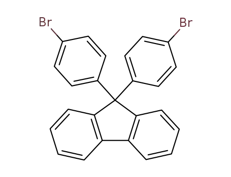 Molecular Structure of 128406-10-0 (9,9-Bis(4-broMophenyl)fluorene)