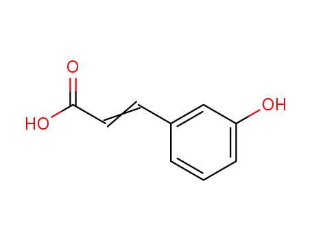 Molecular Structure of 588-30-7 (3-HYDROXYCINNAMIC ACID)