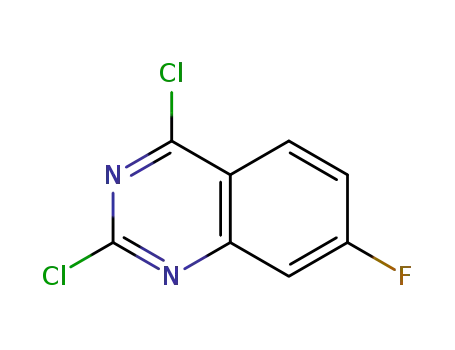 Molecular Structure of 174566-15-5 (2,4-Dichloro-7-fluoroquinazoline)