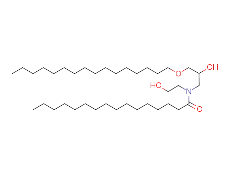 Molecular Structure of 110483-07-3 (Hexadecanamide, N-3-(hexadecyloxy)-2-hydroxypropyl-N-(2-hydroxyethyl)-)