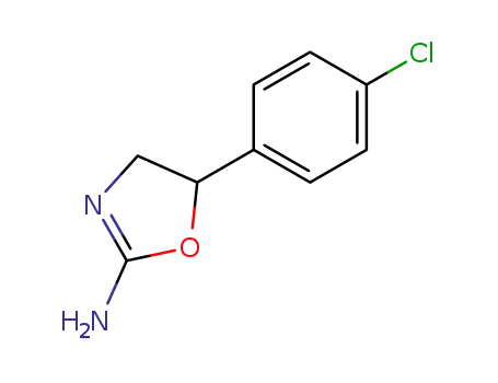 Molecular Structure of 3876-10-6 (5-(4-chlorophenyl)-4,5-dihydro-1,3-oxazol-2-amine)