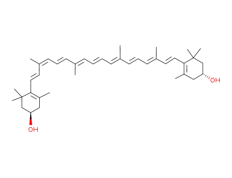 Molecular Structure of 60497-64-5 ((3R,3'R,9-cis)-b,b-Carotene-3,3'-diol)