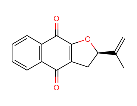 Molecular Structure of 18635-24-0 (2-Isopropenyl-2,3-dihydronaphtho[2,3-b]furan-4,9-dione)