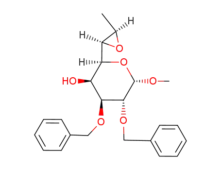 Molecular Structure of 124780-55-8 (methyl 6,7-anhydro-2,3-di-O-benzyl-8-deoxy-α-D-threo-D-galacto-octopyranoside)
