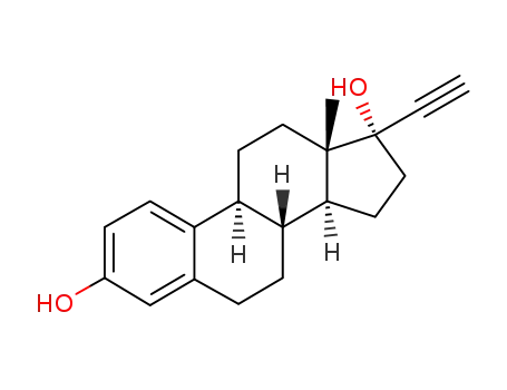 Molecular Structure of 4717-38-8 (19-Norpregna-1,3,5(10)-trien-20-yne-3,17-diol)