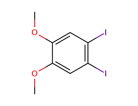 Molecular Structure of 110190-08-4 (1,2-DIIODO-4,5-DIMETHOXYBENZENE)