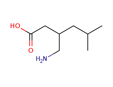 Molecular Structure of 148553-51-9 (Hexanoic acid,3-(aminomethyl)-5-methyl-, (3R)-)