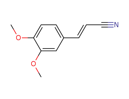 Molecular Structure of 37629-85-9 ((E)-3-(3,4-dimethoxyphenyl)acrylonitrile)