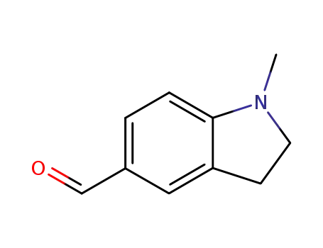 Molecular Structure of 60082-02-2 (1-Methylindoline-5-carboxaldehyde 97%)