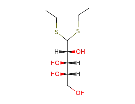 Molecular Structure of 43179-48-2 (L-ARABINOSE DIETHYLDITHIOACETAL)