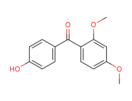 Molecular Structure of 41351-30-8 (2,4-DIMETHOXY-4'-HYDROXYBENZOPHENONE)