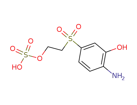 Molecular Structure of 4726-18-5 (2-[(4-amino-3-hydroxyphenyl)sulfonyl]ethyl hydrogen sulfate)