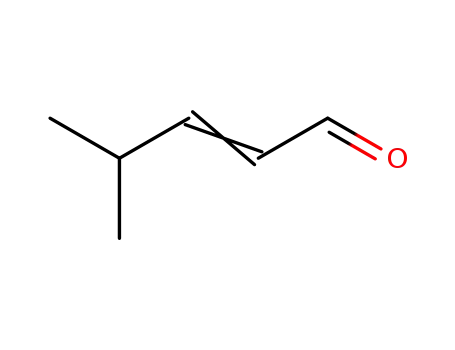 Molecular Structure of 5362-56-1 (4-METHYL-2-PENTENAL)