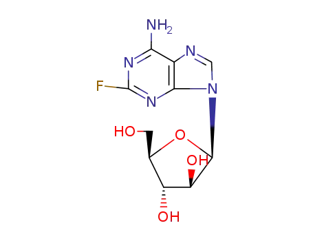 Molecular Structure of 21679-15-2 (9-A-D-ARABINOFURANOSYL-2-FLUOROADENINE)