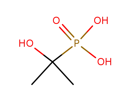 Molecular Structure of 4167-10-6 ((2-hydroxypropan-2-yl)phosphonic acid)