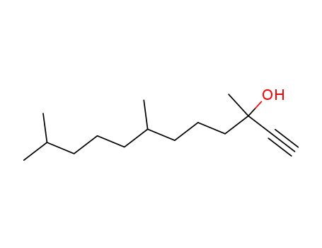 Molecular Structure of 1604-35-9 (3,7,11-trimethyldodecyn-3-ol)