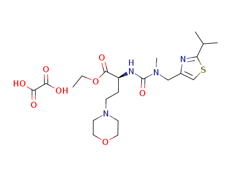 Ethyl (S)-2-[3-[(2-Isopropyl-4-thiazolyl)methyl]-3-methylureido]-4-morpholinobutanoate Oxalate