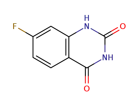 Molecular Structure of 76088-98-7 (7-FLUOROQUINAZOLINE-2,4(1H,3H)-DIONE)