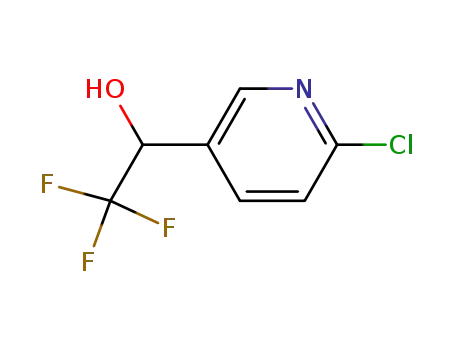 Molecular Structure of 150698-77-4 (2-chloro-5-(2,2,2-trifluoro-1-hydroxyethyl)pyridine)
