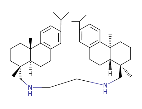 Molecular Structure of 125-92-8 (1,2-Ethanediamine,N1,N2-bis[[(1R,4aS,10aR)-1,2,3,4,4a,9,10,10a-octahydro-1,4a-dimethyl-7-(1-methylethyl)-1-phenanthrenyl]methyl]-)
