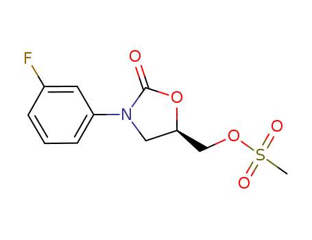 2-Oxazolidinone,3-(3-fluorophenyl)-5-[[(methylsulfonyl)oxy]methyl]-, (5R)-