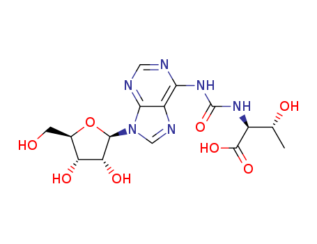L-Threonine, N-[[(9-b-D-ribofuranosyl-9H-purin-6-yl)amino]carbonyl]-