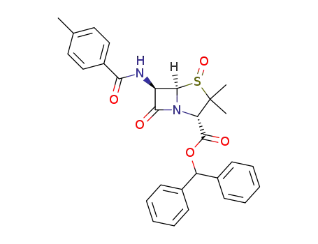 Molecular Structure of 81075-79-8 (4-Thia-1-azabicyclo 3.2.0 heptane-2-carboxylic acid, 3,3-diMethyl-6- (4-Methylbe)